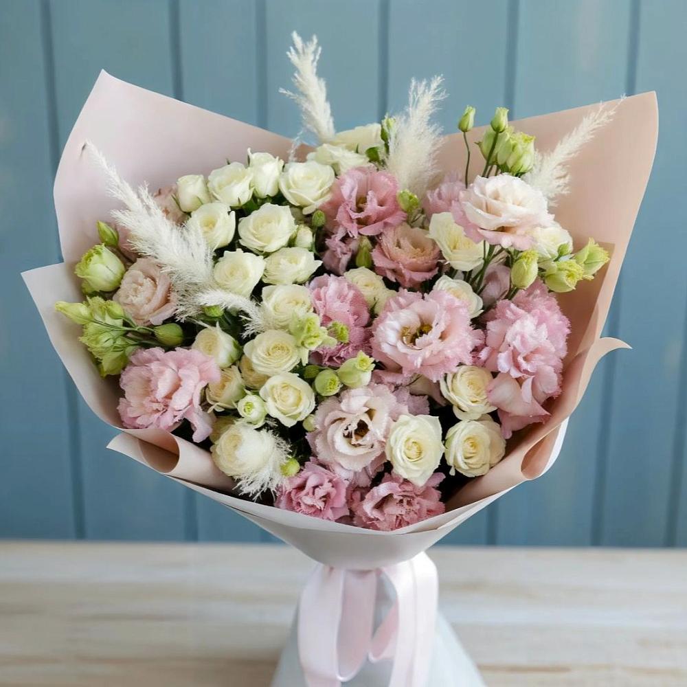 Букет цветов из: Альстромерии и Розы в Старо-Щедринской