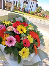 Букет цветов из:  Герберы #REPLACE_PRED# Старо-Щедринской