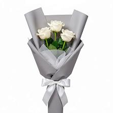 Букет 3 белые розы в Старо-Щедринской