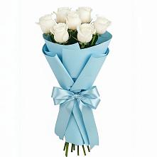 Букет 7 белых роз Проуд в Старо-Щедринской