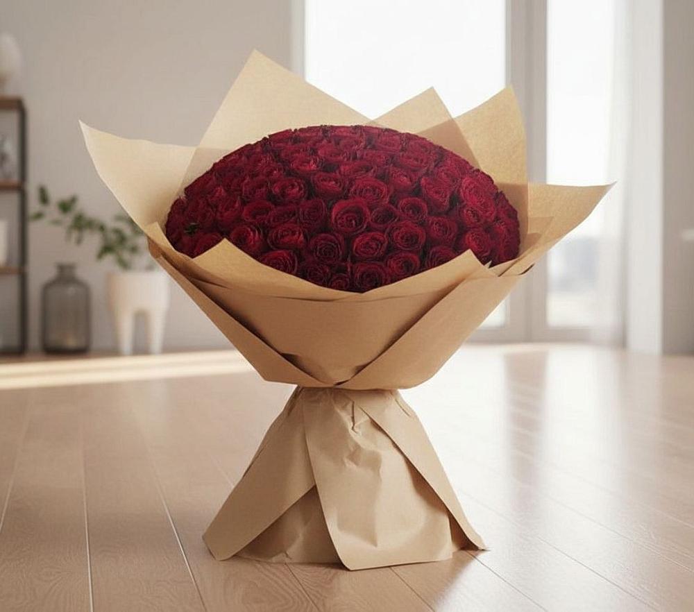 Букет 101 Красная роза в Старо-Щедринской