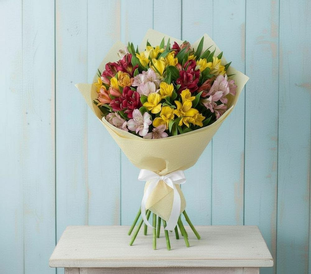 Букет цветов из: Альстромерии в Старо-Щедринской