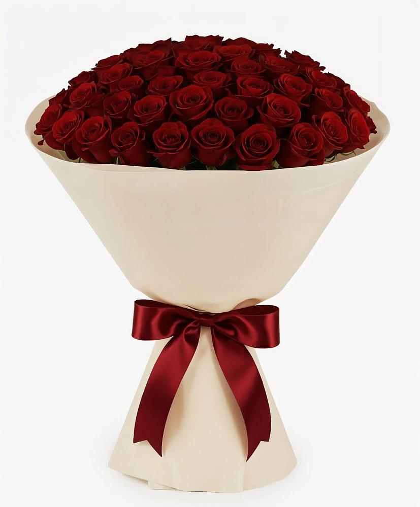 Букет 101 Бордовая роза Блэк Бакарра в Старо-Щедринской