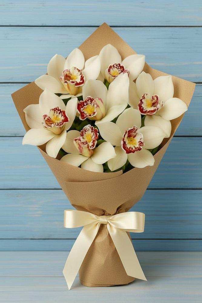 Букет цветов из: Орхидеи и Розы в Старо-Щедринской